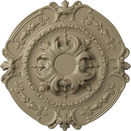 Ekena Millwork Southampton Ceiling Medallion (Fits Canopies up to 2 3/4"), 16 3/8"OD x 1 3/4"P, Gobi Desert CM17SOGDF